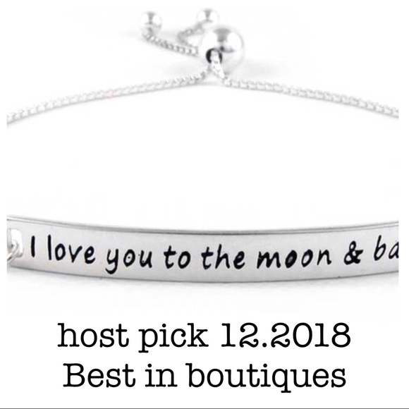 Jewelry - ❗️1 left❗️STERLING SILVER I LOVE YOU BRACELET